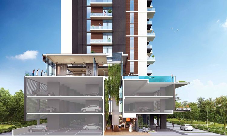 Wilton-Park-Residences-in-MBR-City-Parking-Area
